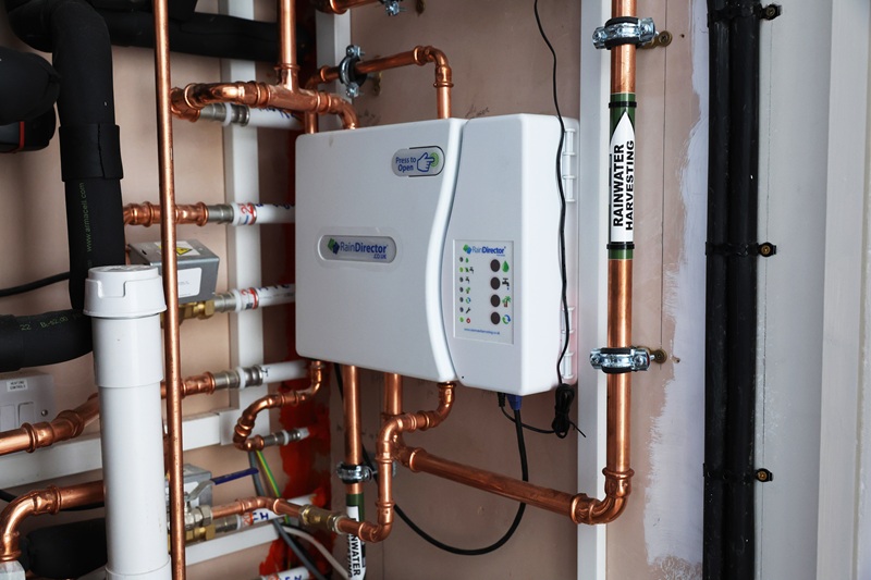 Rainwater harvesting at Ferndale Rise in Cambridge