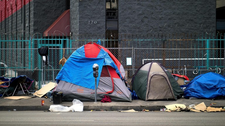 homeless tents