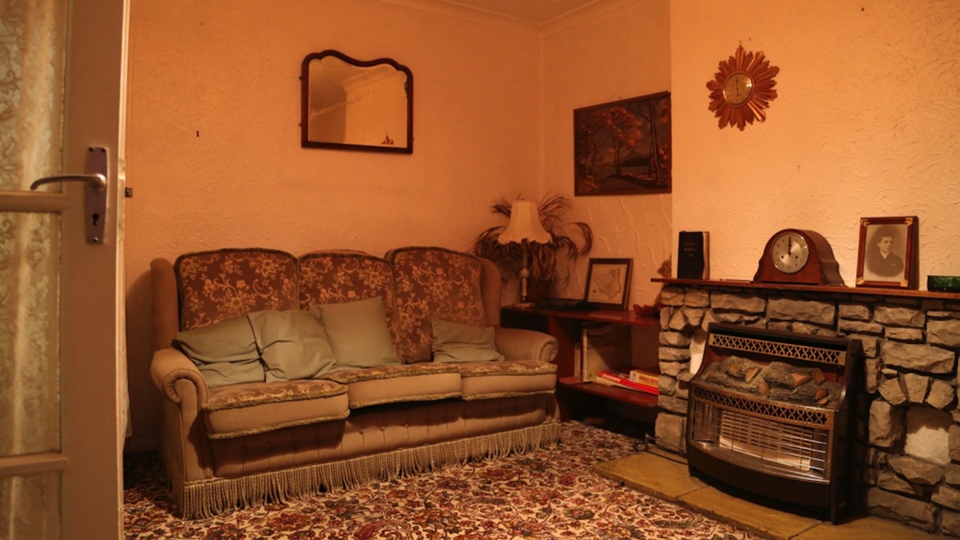 Inside the living room of 30 East Drive, where a poltergeist is believed to live. Image: 30 East Drive