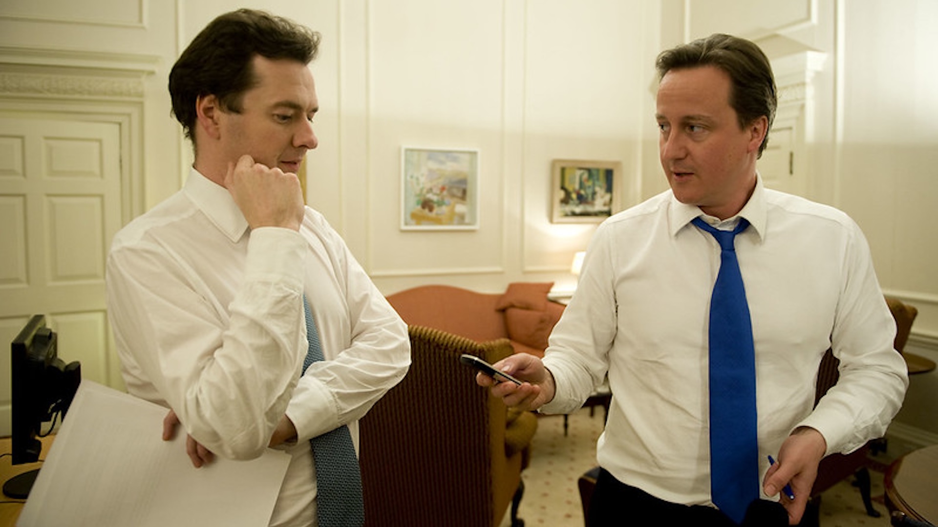 Then prime minister David Cameron and his chancellor George Osborne.