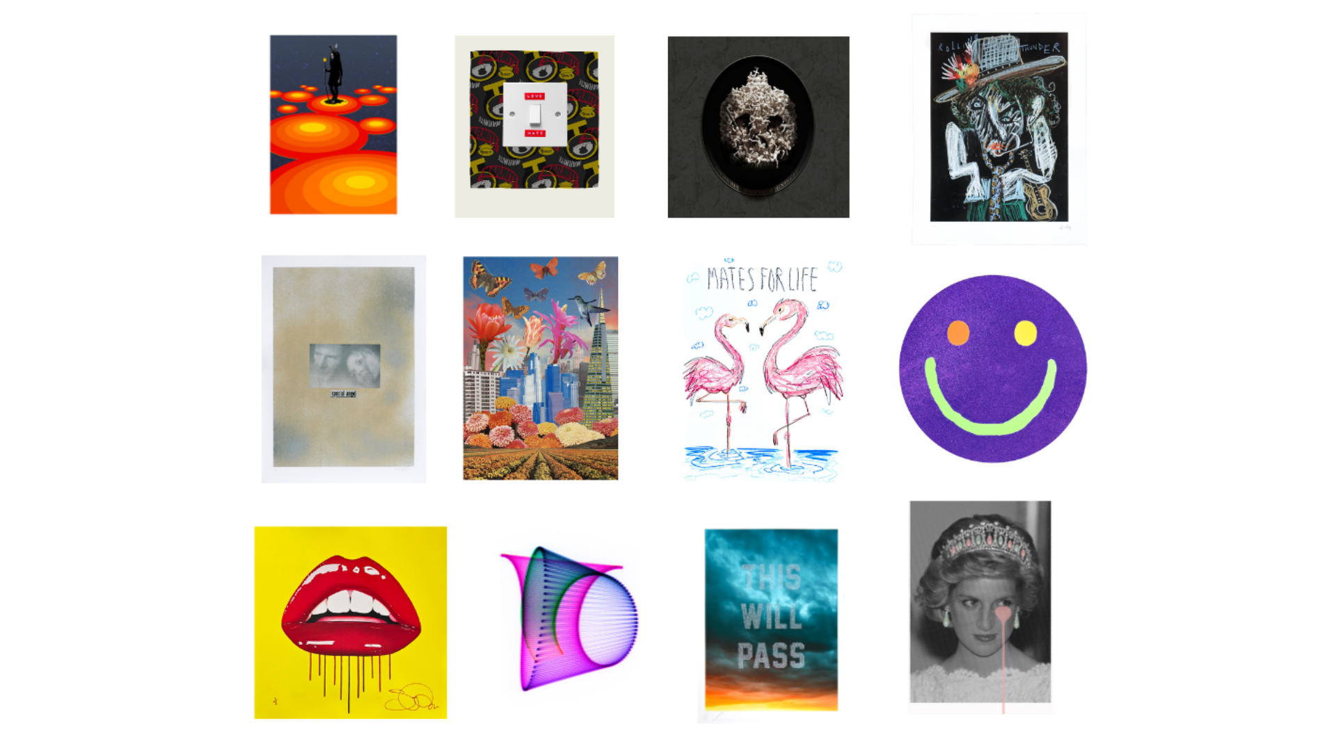 Prints featured in Big Issue and Jealous' Deck the Walls run of prints. Credit: Big Issue