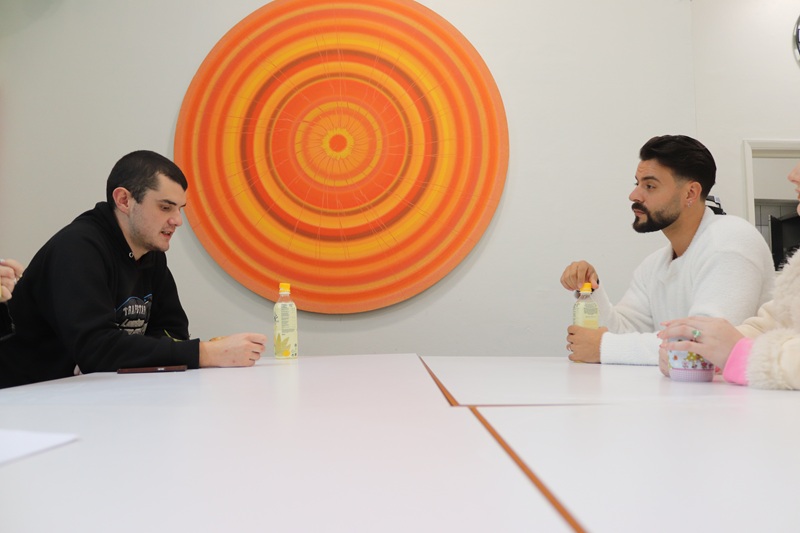 Married At First Sight UK star Davide Anica chats to homeless youngsters at Surrey's Amber Foundation