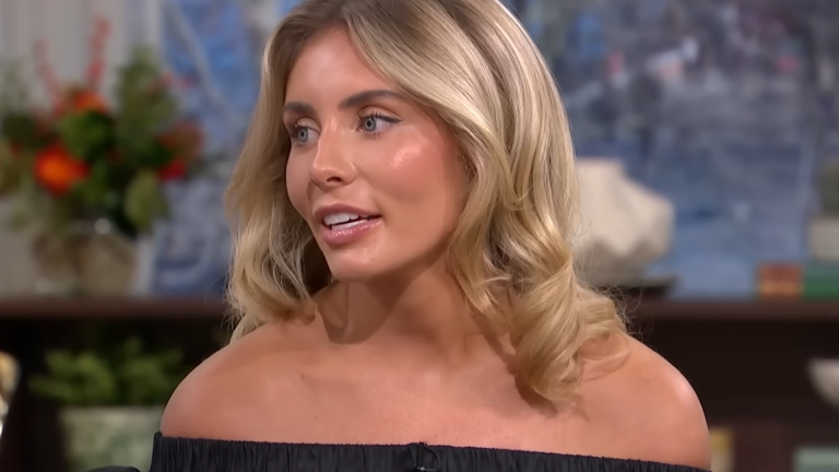 Pornstar Bonnie Blue on the This Morning sofa. Image: ITV/ This Morning