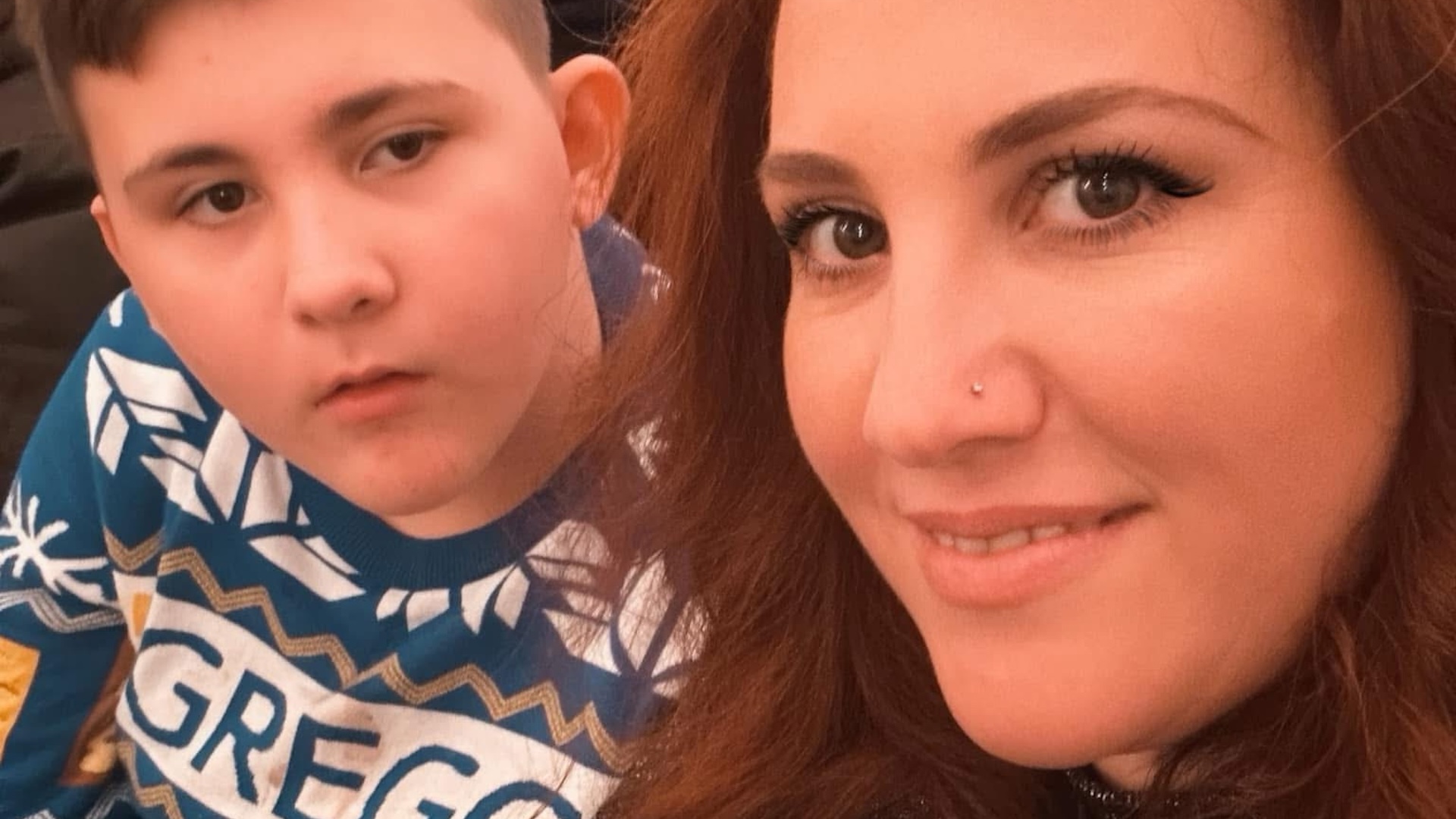 Michelle Keen and her son George.