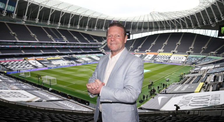 Former player Micky Hazard at the Tottenham Hotspur Stadium. Image: Tottenham Hotspur FC/Shutterstock