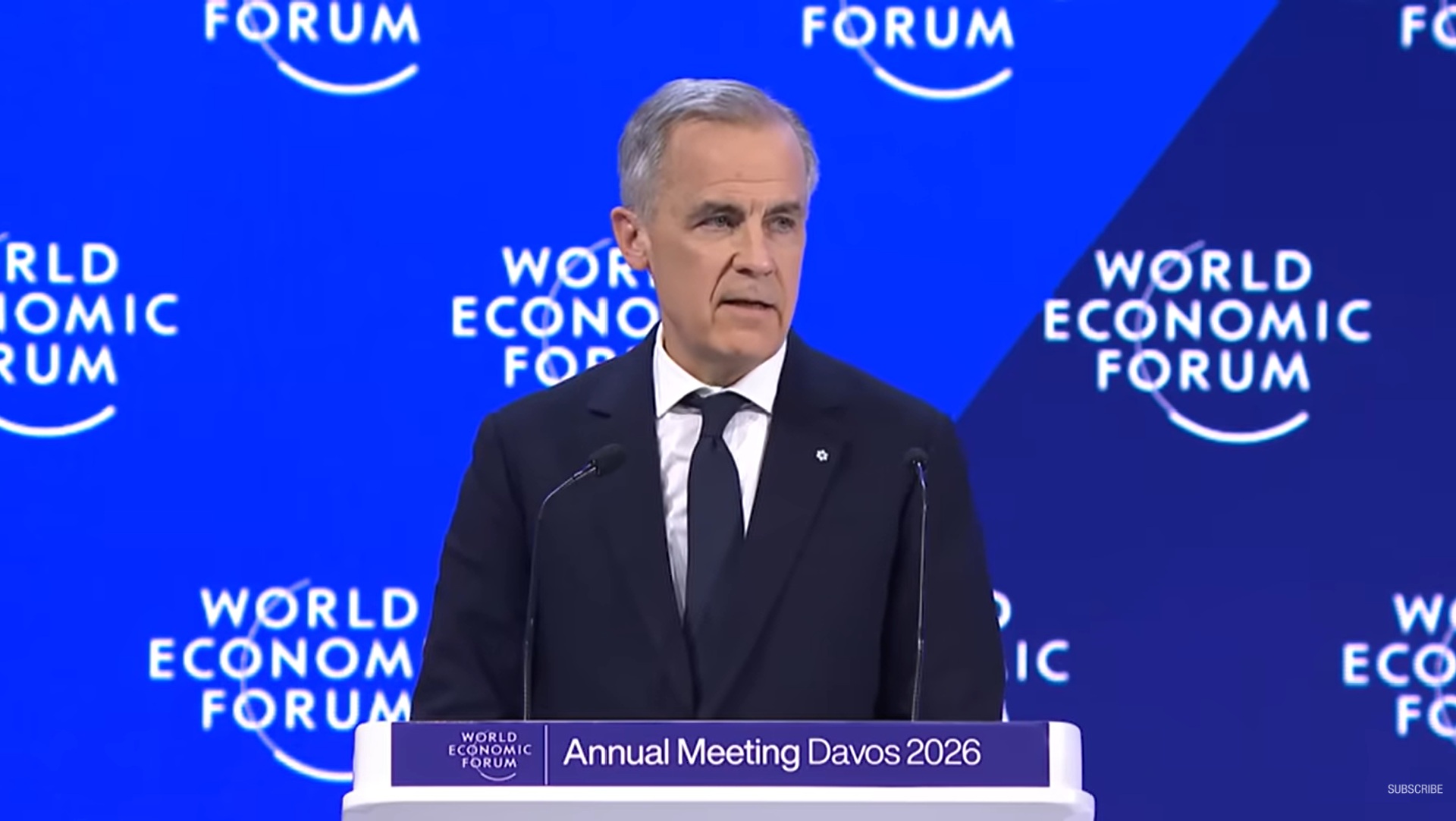 Canadian prime minister Mark Carney Davos