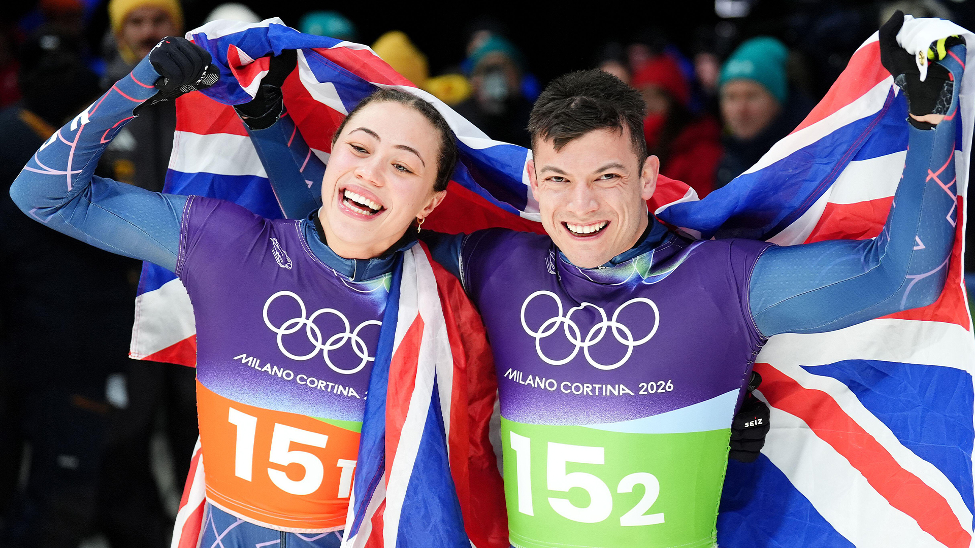 Team GB Winter Olympics stars Tabby Stoecker and Matt Weston