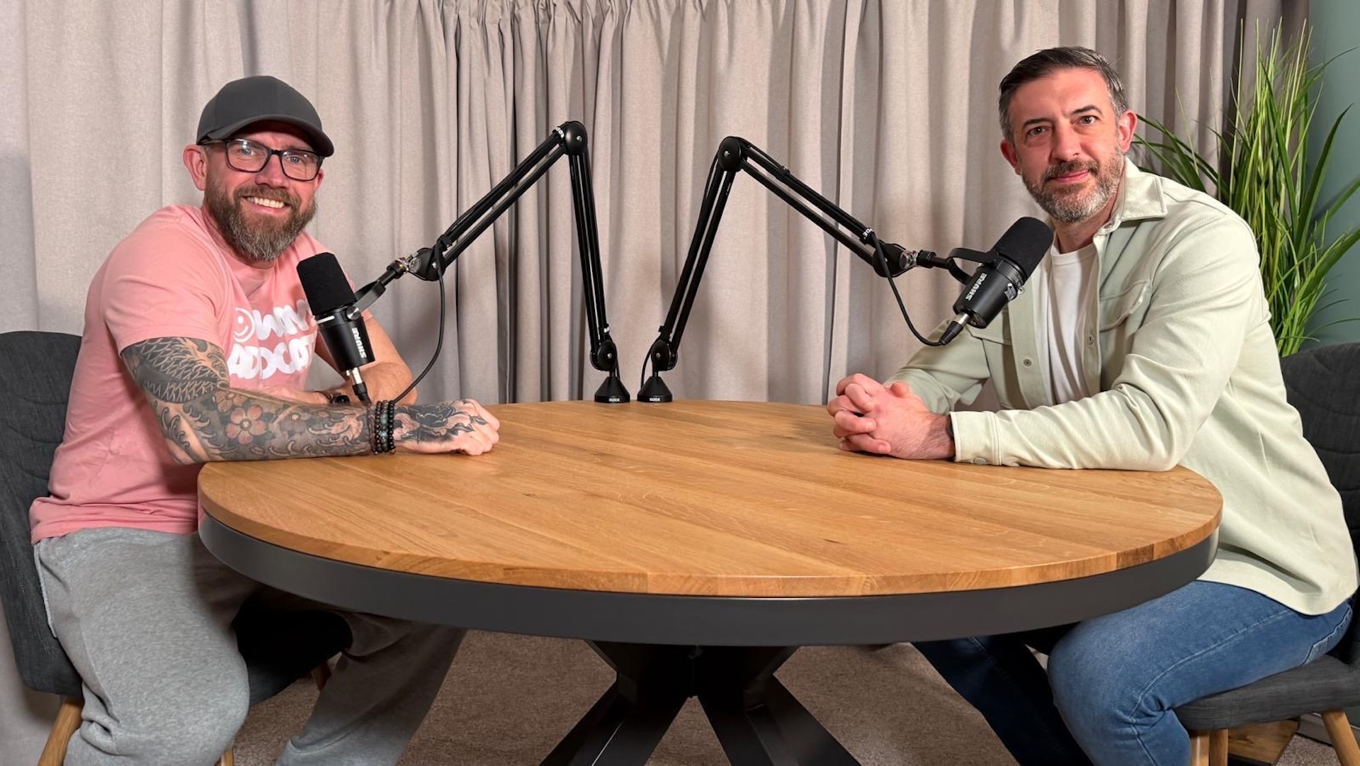 The hosts of Autism Dadcast, Gaz Hitchin (left) and Andy Williams (right).