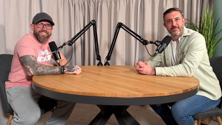 The hosts of Autism Dadcast, Gaz Hitchin (left) and Andy Williams (right).