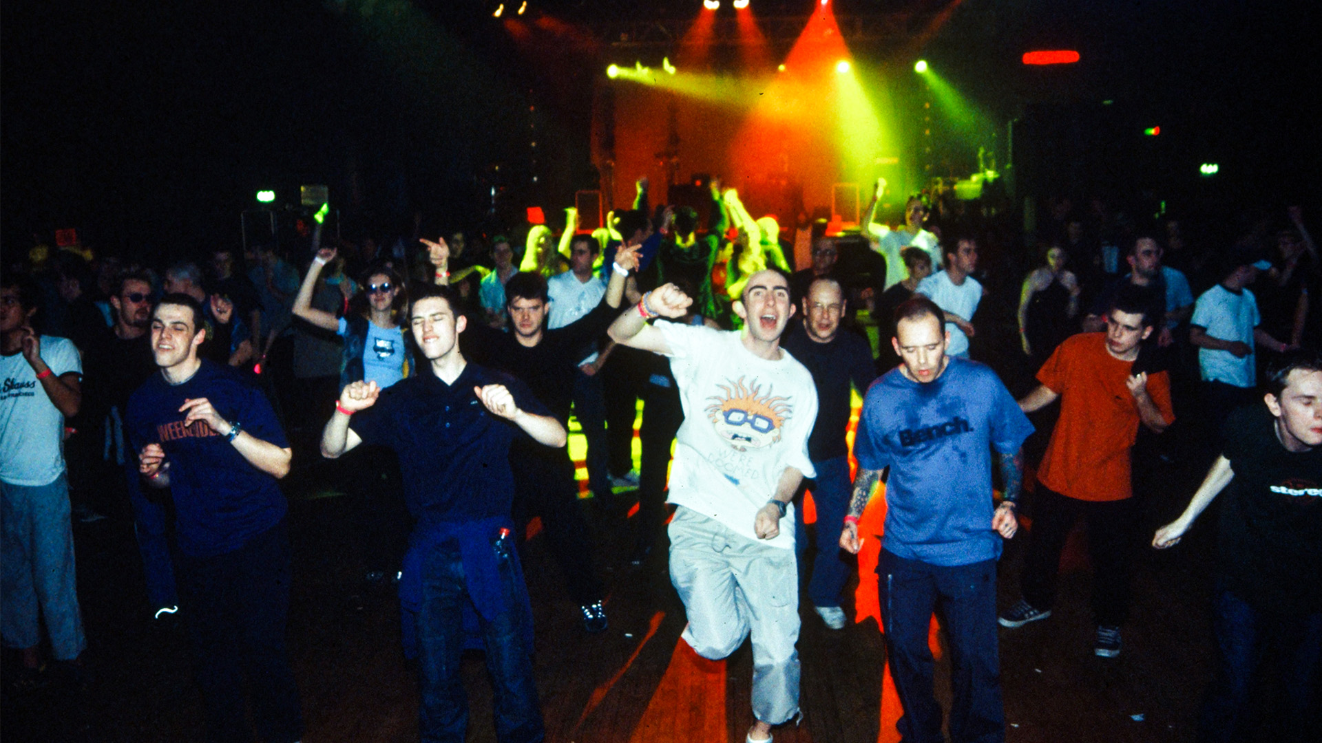 The dancefloor at Bugged Out Weekender in 2000.