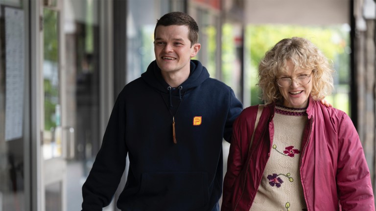 Robert Aramayo and Maxine Peake in the film I Swear