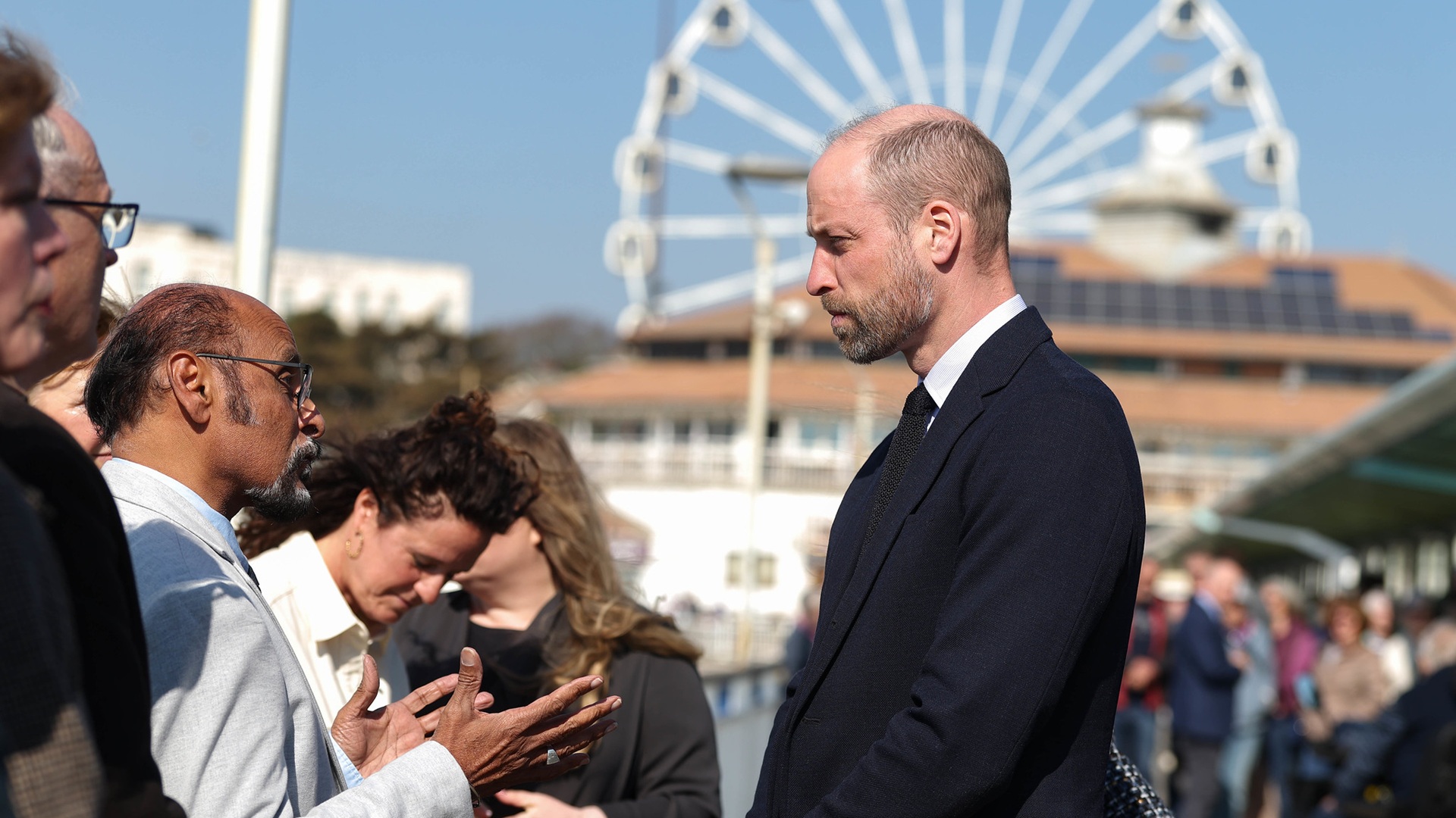 Prince William on a visit to Bournemouth