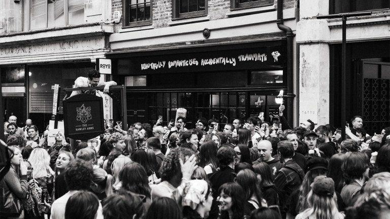 The opening of Yungblud's store and community space on London's Denmark Street in Soho