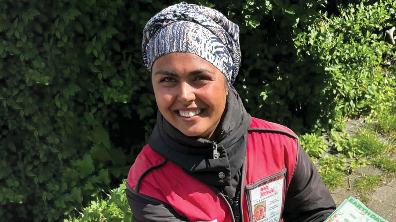 Rodica-Felicia ‘Maria’ Stoica sells the Big Issue magazine outside M&S in West Bridgford, Nottingham. Image: Chris Hawke