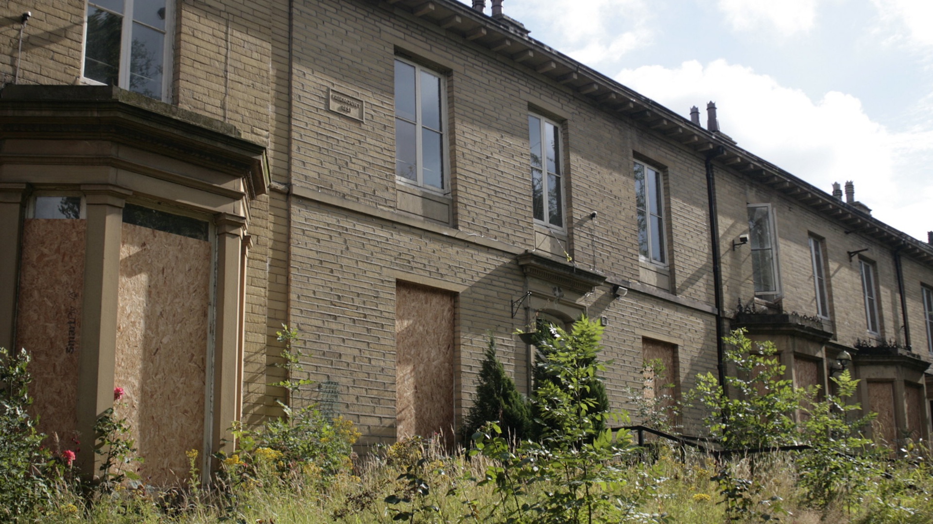 Boarded-up empty homes in Bradford