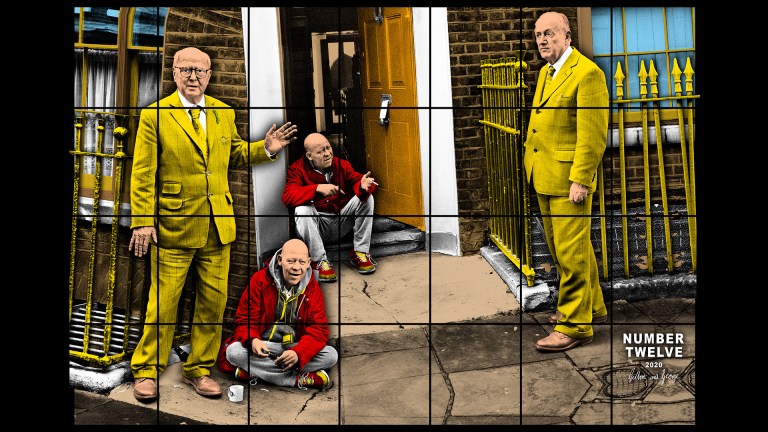 Gilbert & George's artwork - Number Twelve, featuring their friend George Crompton