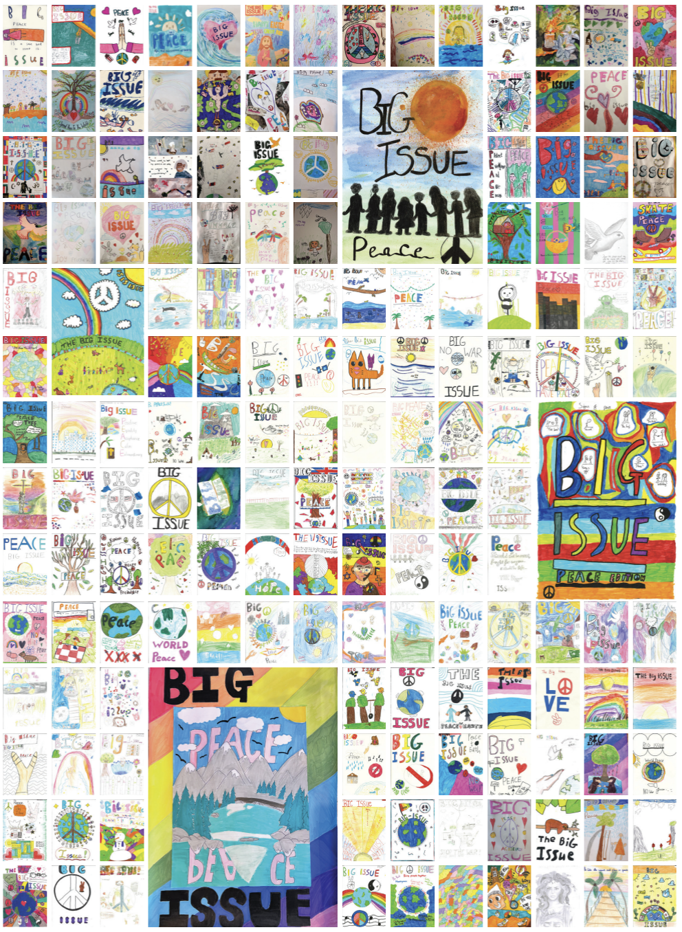 Big Issue Kids Cover Competition designs 2026