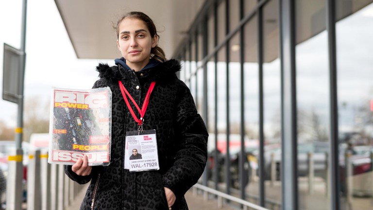 22-year-old Big Issue vendor Paula Langa. Image: Exposure Photo Agency