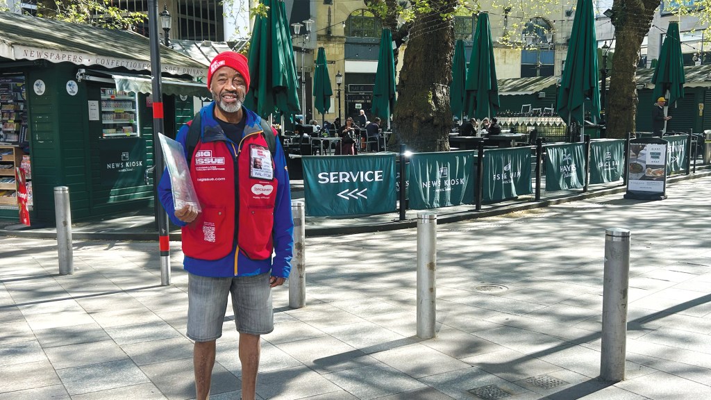 Cardiff Big Issue vendor Ahmed Hashi