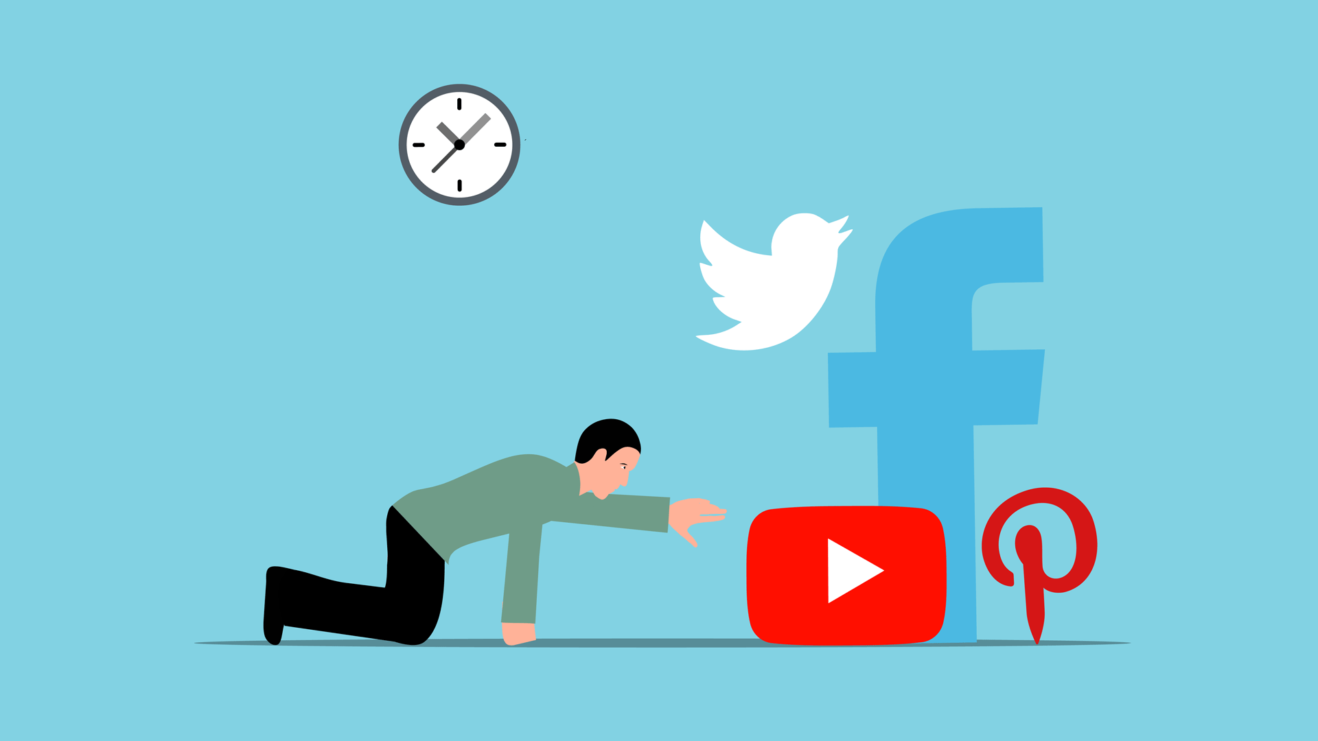 an illustration representing social media