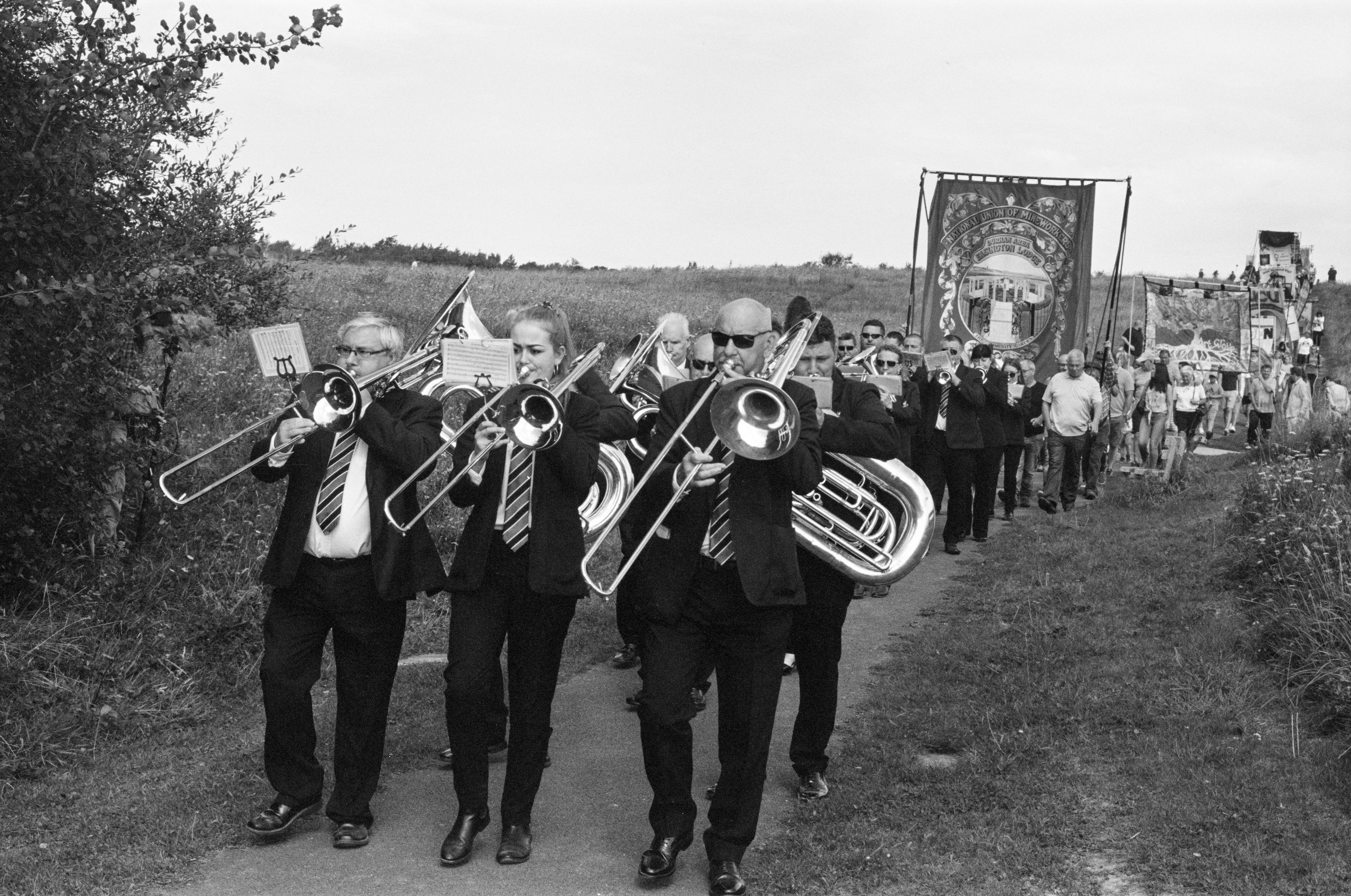 The Easington Miners' Picnic photographed by Marc Davenant for his Rebellion! exhibition