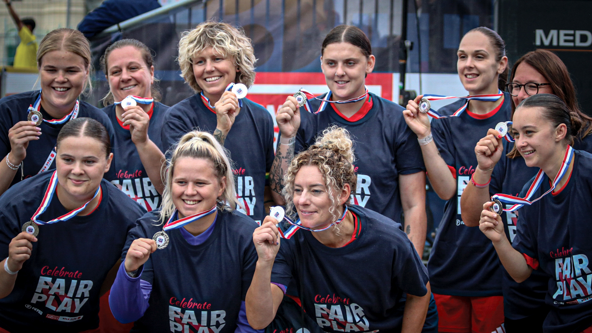 Street Football Wales footballers at the Homeless World Cup
