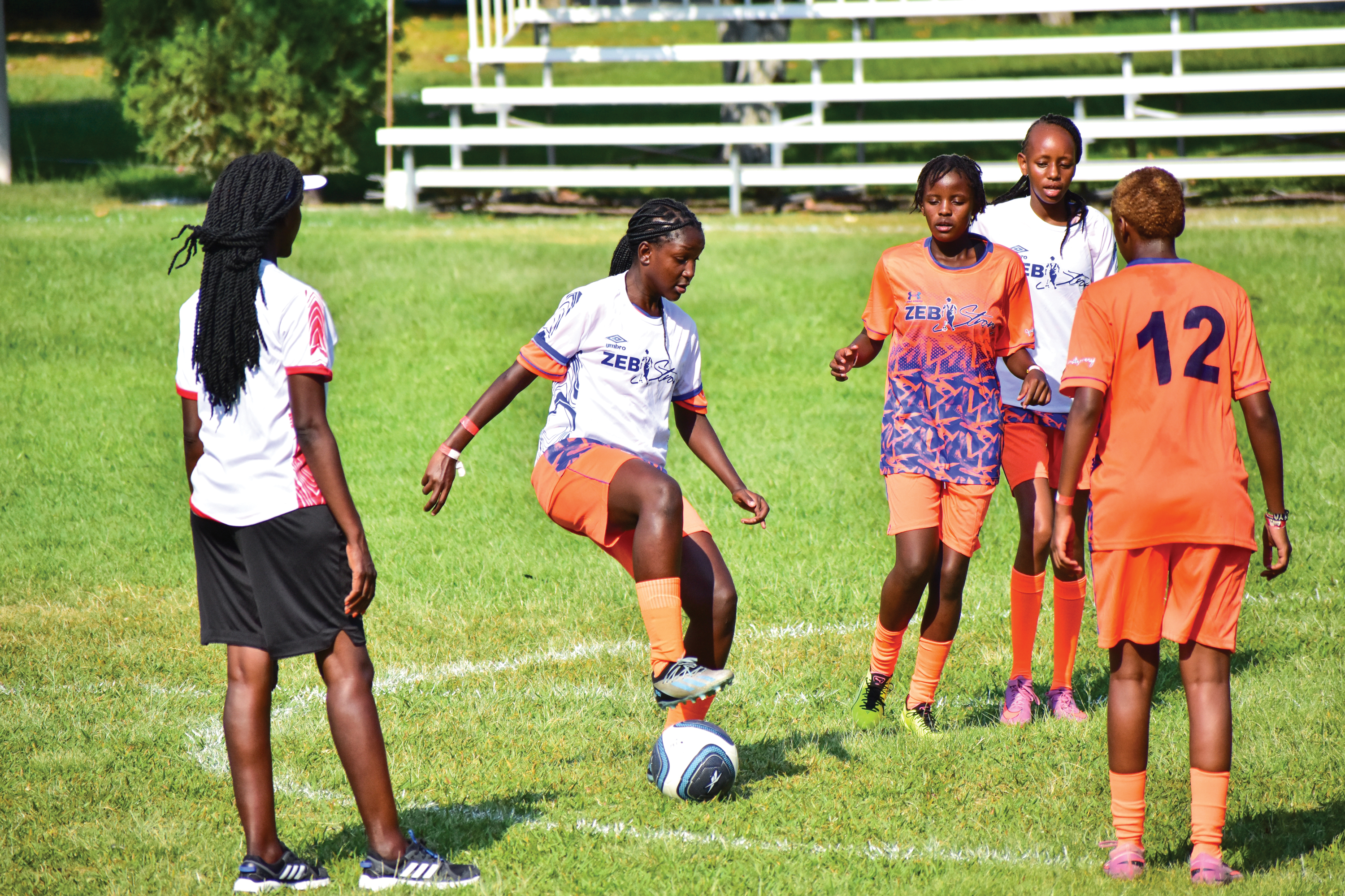 The Zebstrong team from Kenya played at the Street Child World Cup