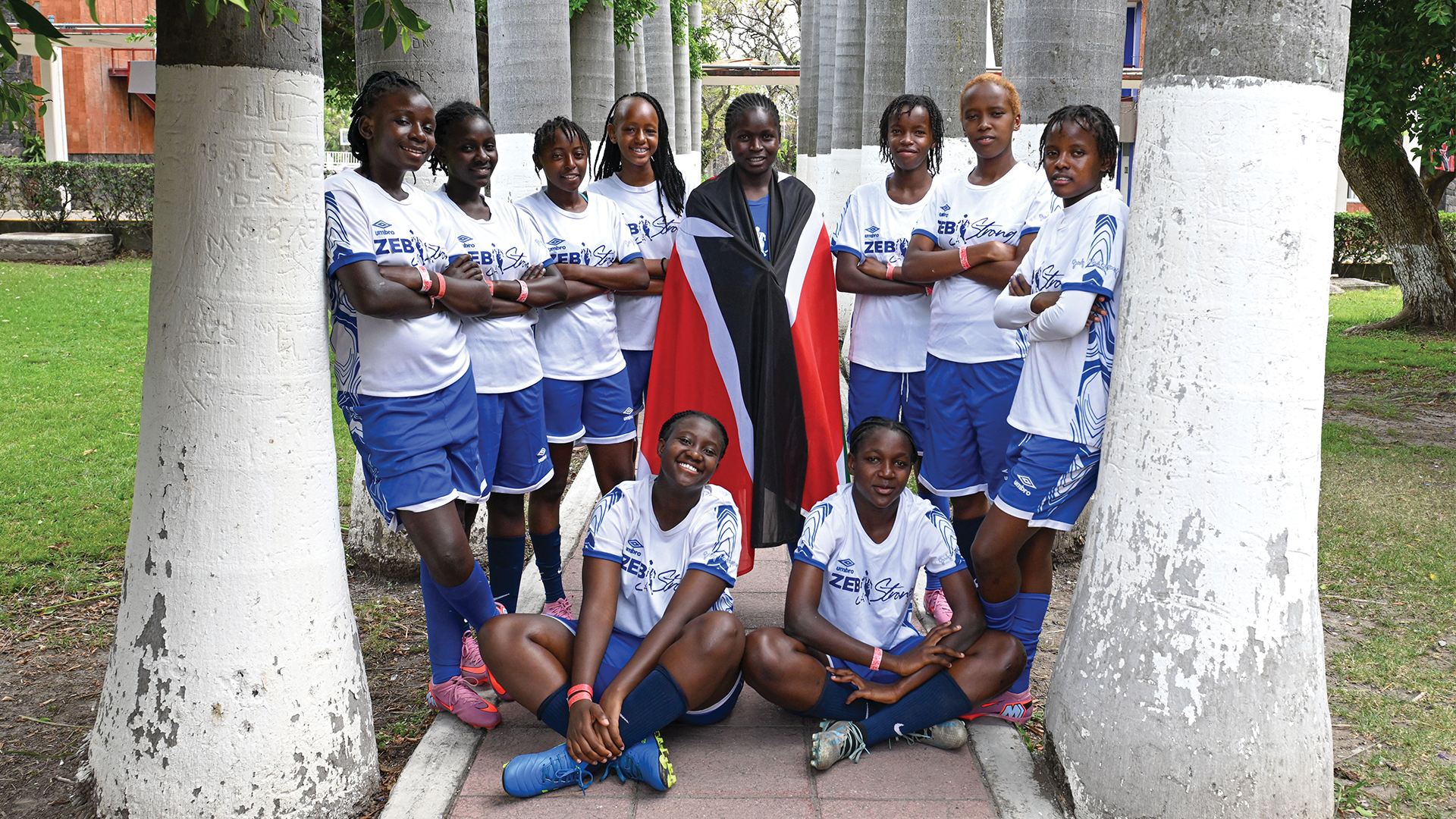 Nairobi's Zebstrong team at the Street Child World Cup