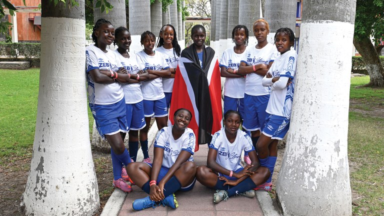 Nairobi's Zebstrong team at the Street Child World Cup