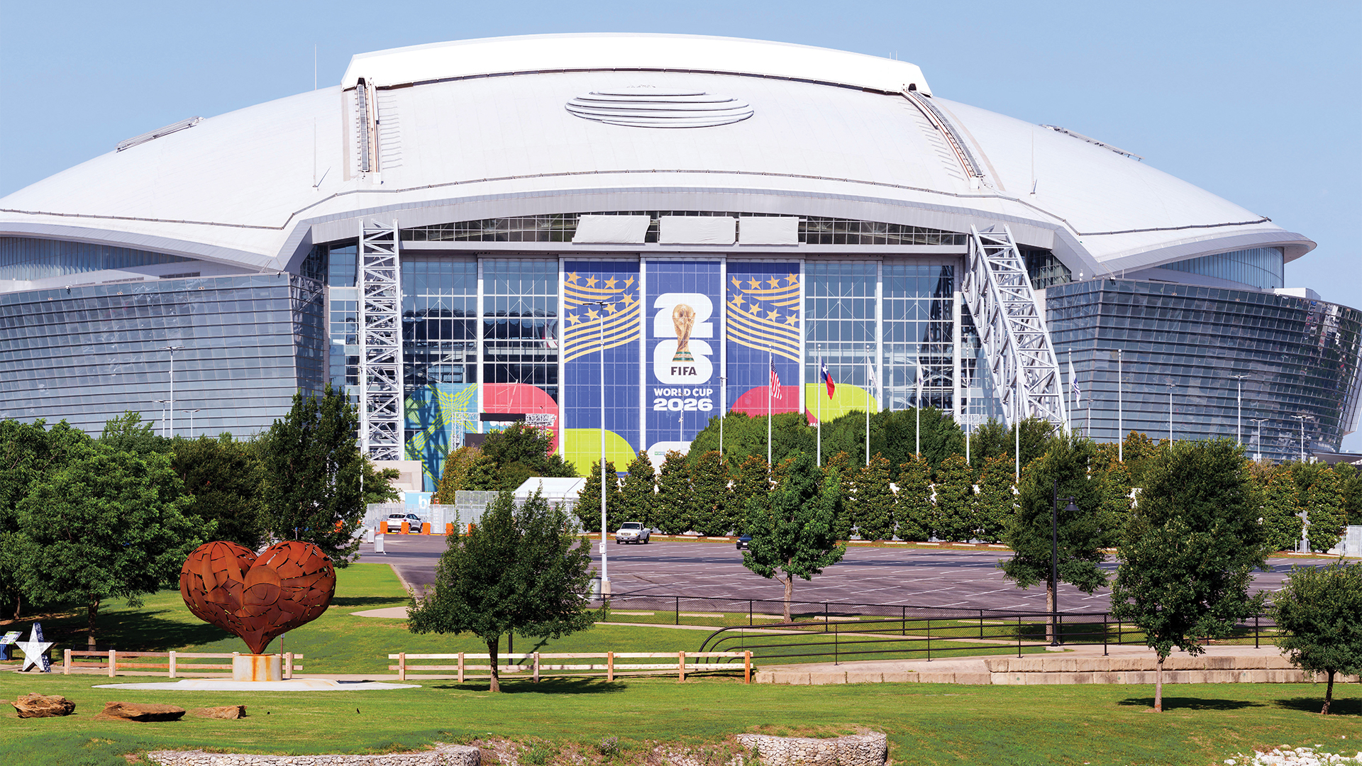 The AT&T Stadium in Dallas will host nine games in the World Cup