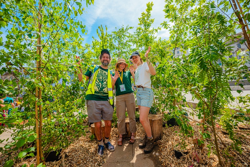 Adam Pickering (left) is co-director of Green Hustle Festival.