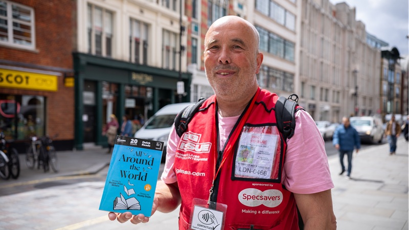 Big Issue vendor Andre Rostant