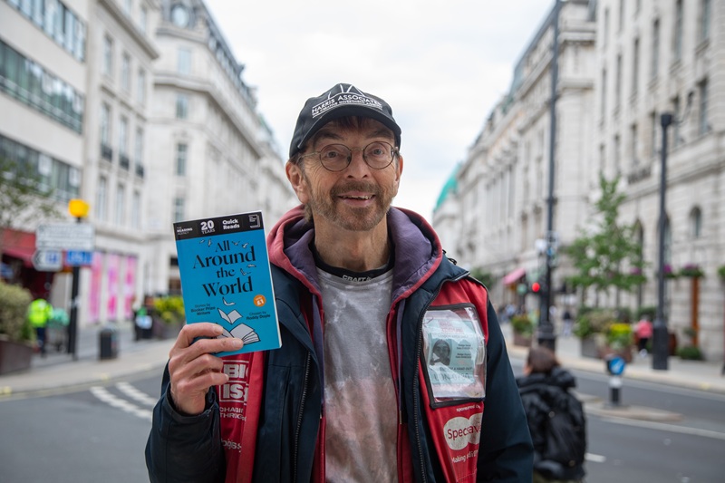 Big Issue vendor George Anderson