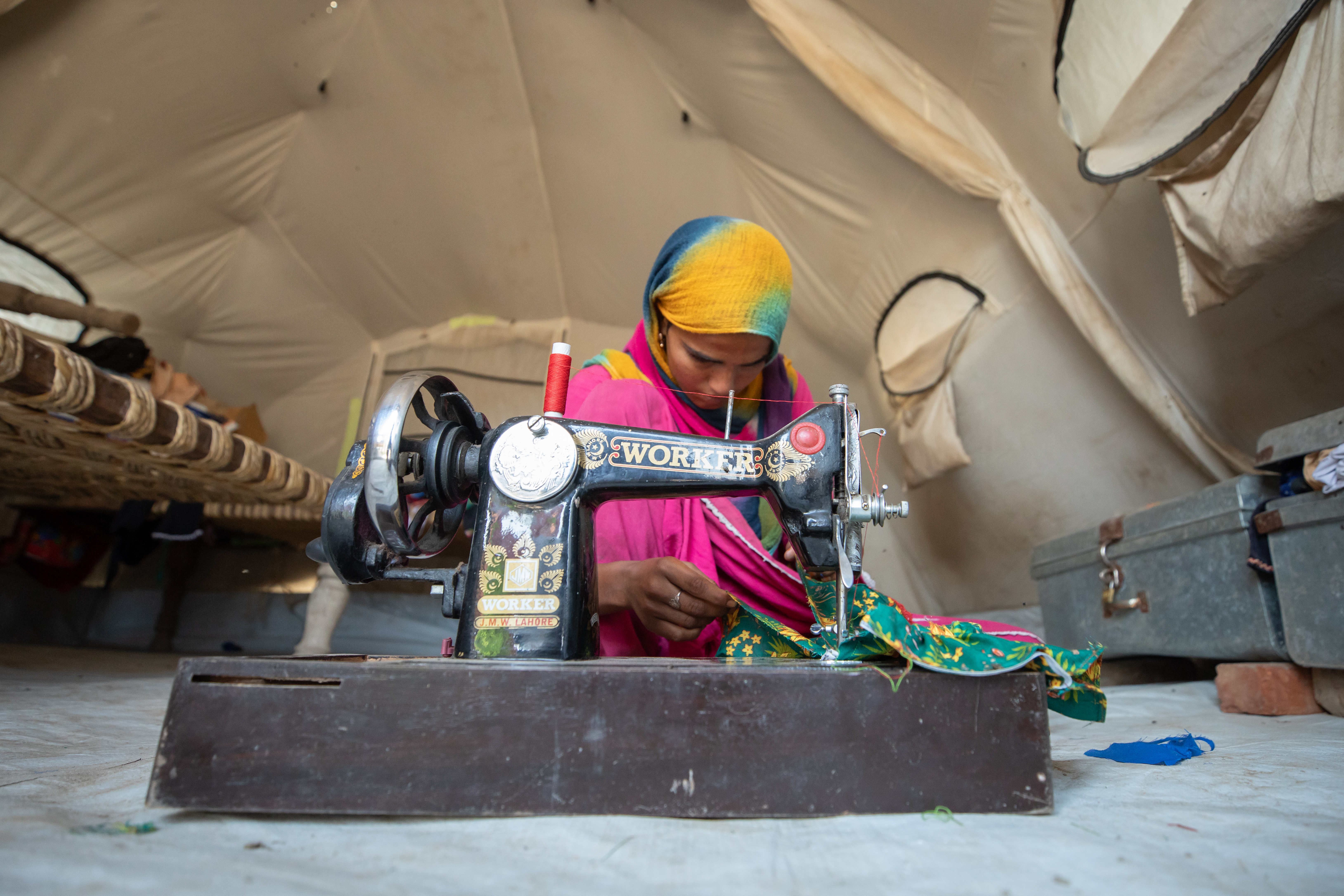 A Pakistan tailor