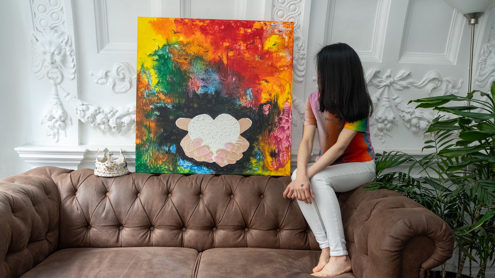 King and her artwork for Pride.