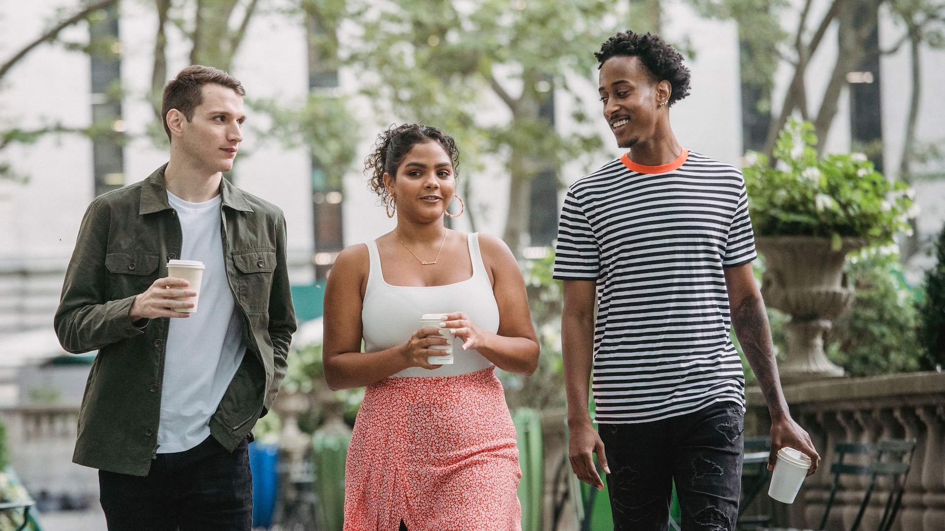 young people walking together