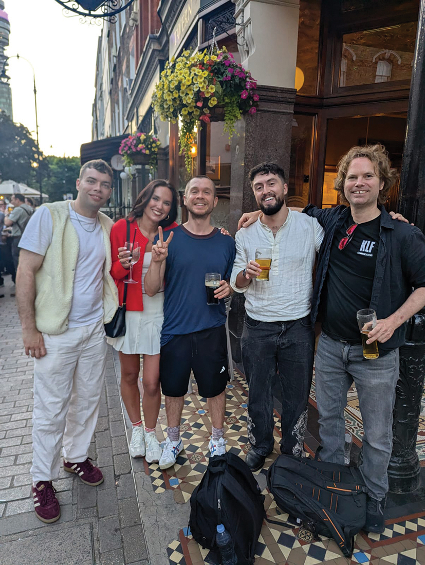 Gary Stevenson with his gang of influencers (from left) Frankie McNamara, Dr Louisa Munch, JimmyTheGiant and Barry Ferns
