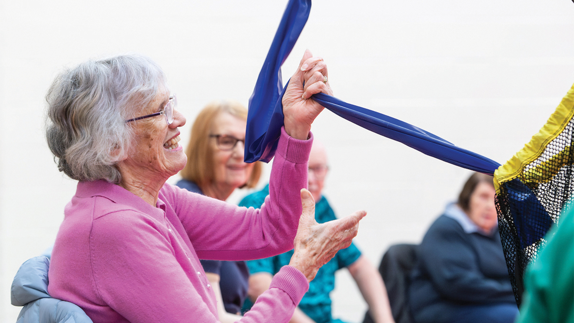 An older woman working out at BeActive Urmston