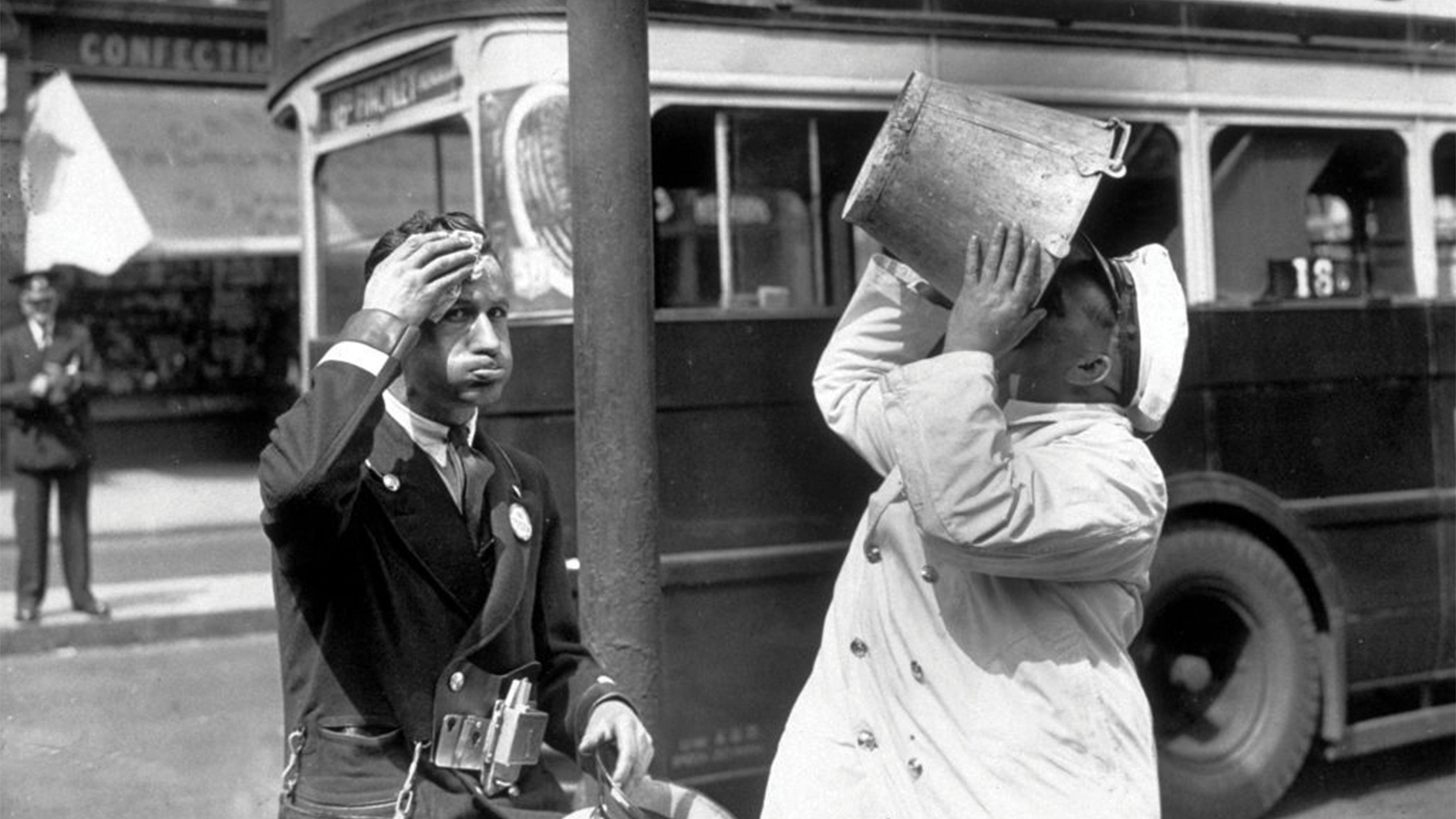 Heatwave in London circa 1935