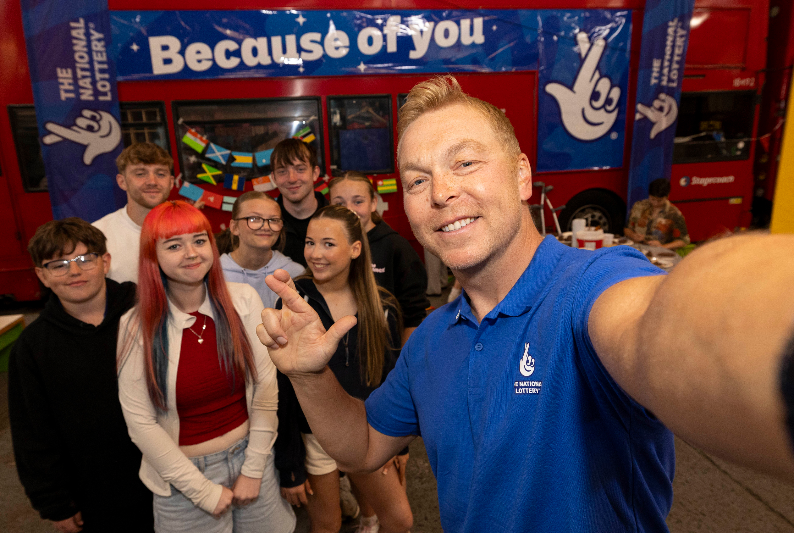 Chris Hoy visiting Glasgow the Caring City