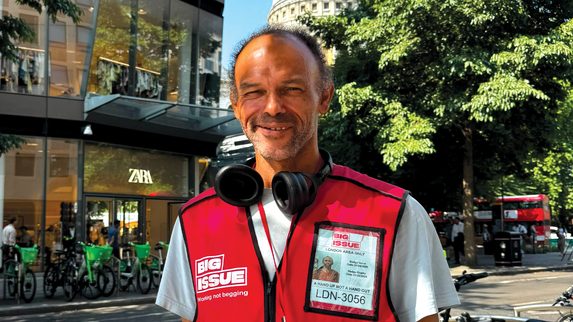 London vendor Simon Denis: 'Big Issue got me thinking about work'