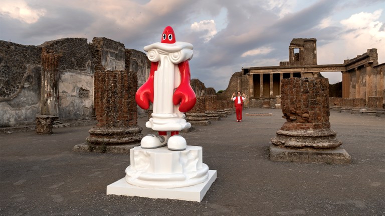 Thirty giant, surrealist lobsters interact with the Roman ruins at the Archaeological Park of Pompeii