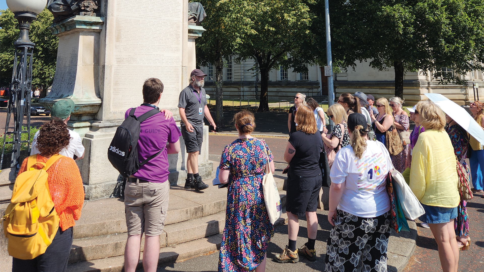 Invisible Cities' Johnny delivers a tour in Cardiff