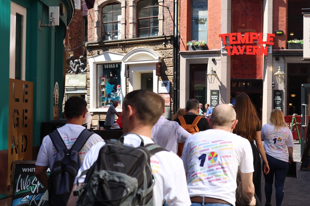 Invisible Cities' tour guide Danielle in Liverpool takes people around the city