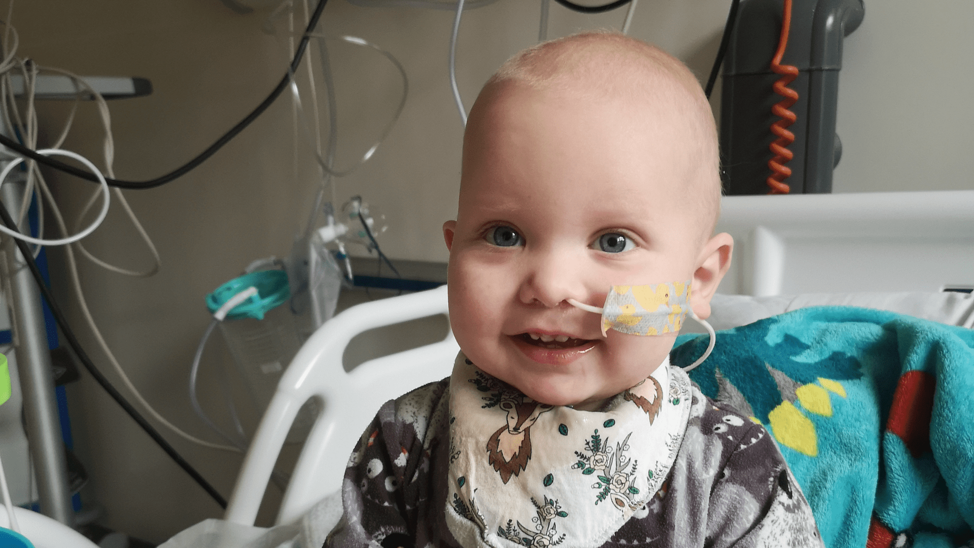 Michael Duffy, who is now a healthy five-year-old but had an aggressive form of childhood cancer.