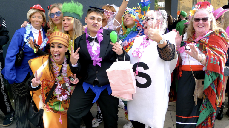 people on the Otley Run in Leeds