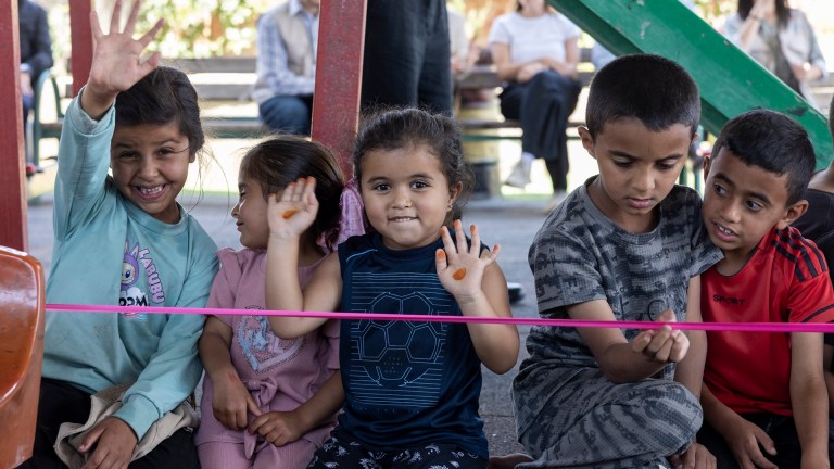 UNICEF UK CEO Dr Philip Goodwin visited the community of Um El Kheir Village south of the WB with UNICEF State of Palestine, meeting children and hearing about the challenges they face