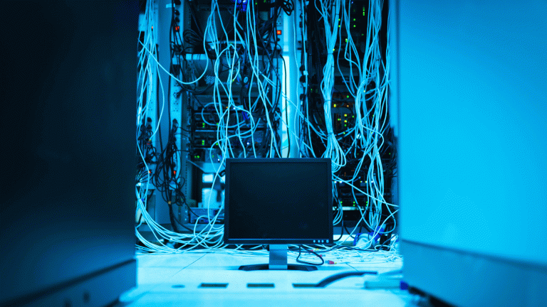 wires connecting to a monitor