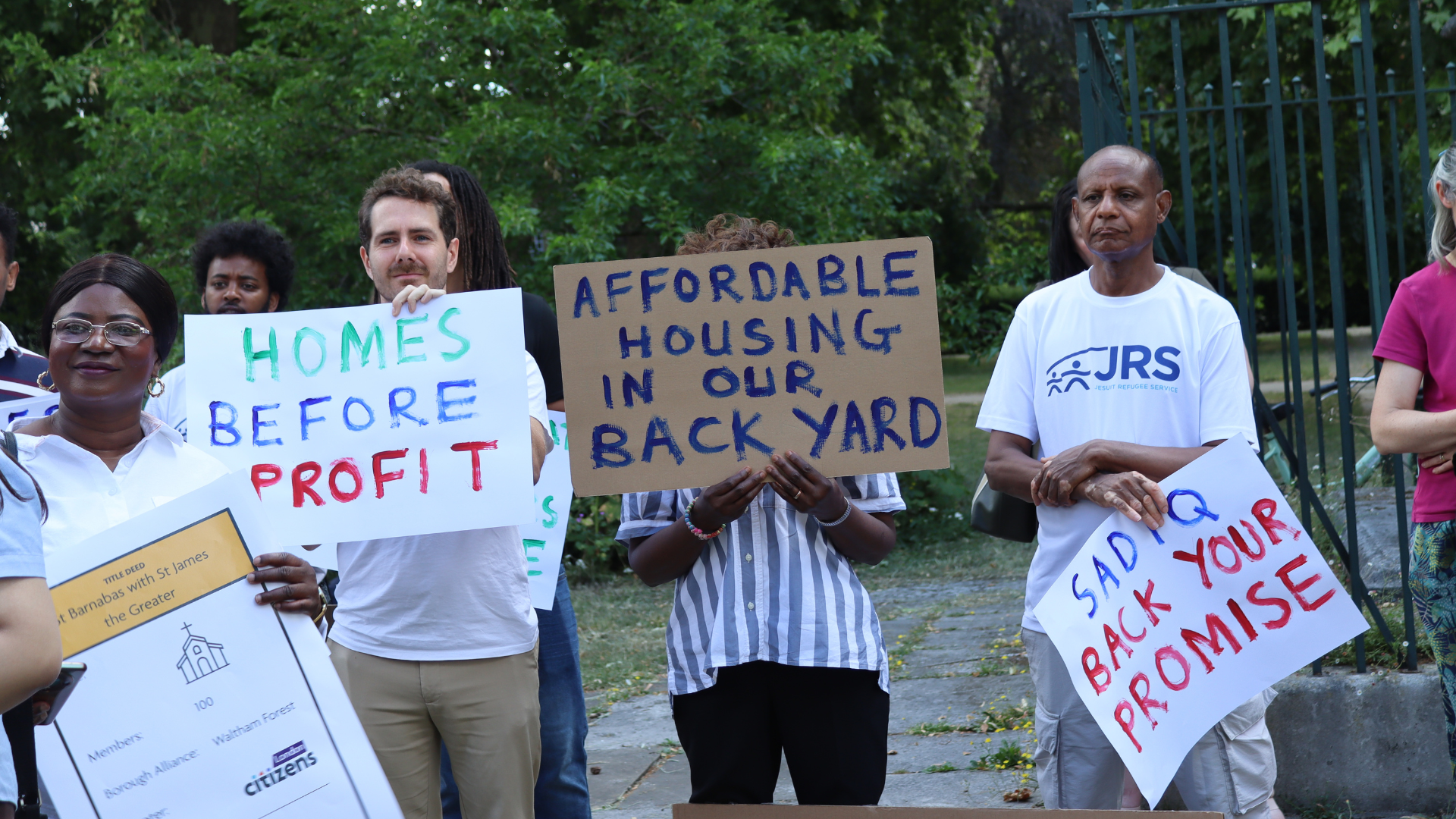 East London residents campaigning for affordable housing