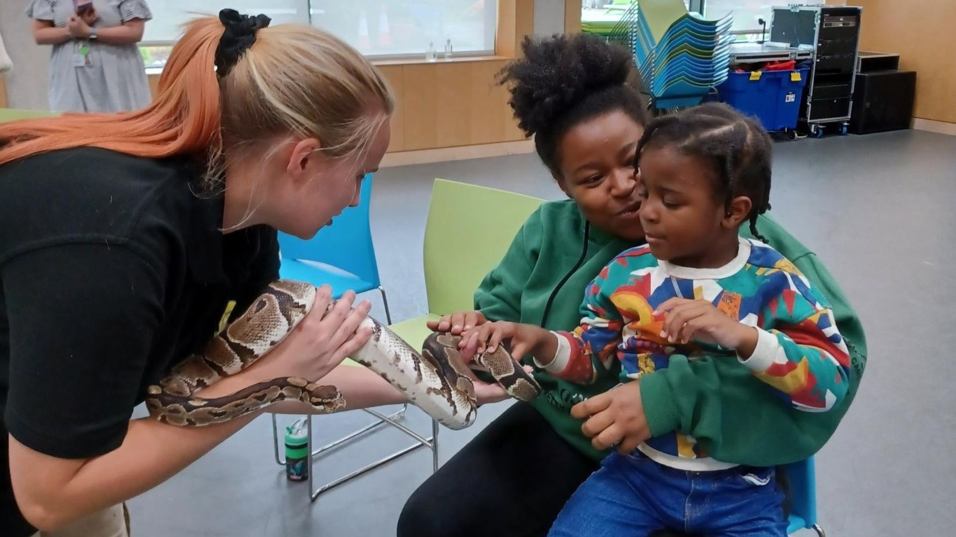 Azuriah at an activity with his mum, Natalie